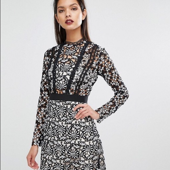 Sold ❤️HP🎉New Self-Portrait Antoinette Dress - Picture 2 of 8